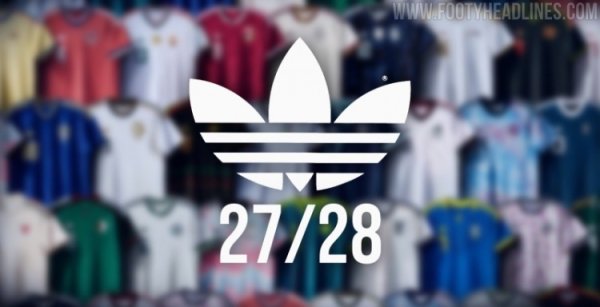 FH独家：阿迪达斯2027-28赛季客场球衣将继续使用三叶草标志